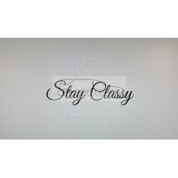 Stay Classy sticker