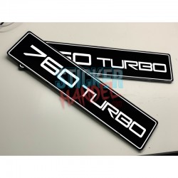 760 Turbo showplaat set